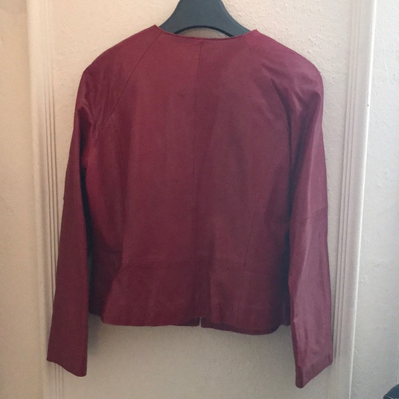 Will Smith Collection Red Lambskin Leather Jacket - Picture 2 of 3